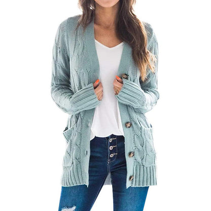 MELANIE | Knitted long cardigan with buttons