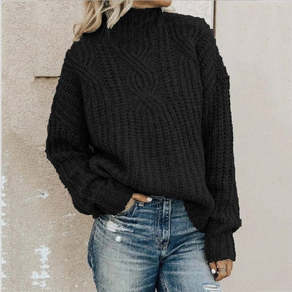 BELLA | Women´s knitted turtleneck sweatshirt