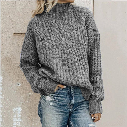 BELLA | Women´s knitted turtleneck sweatshirt