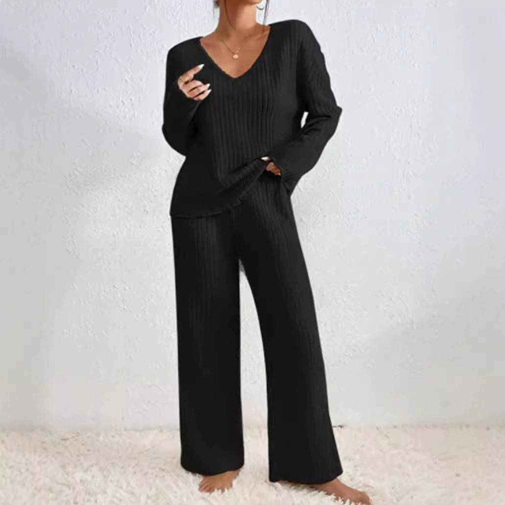 CHLOE | Cozy V-neck loose set