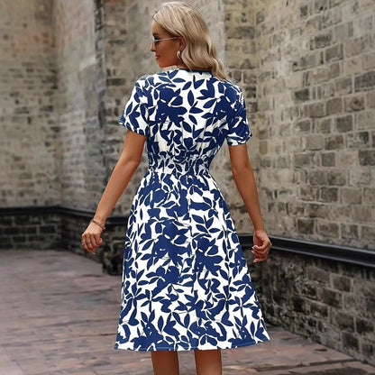 ALYSSA | Women´s leaf printed dress