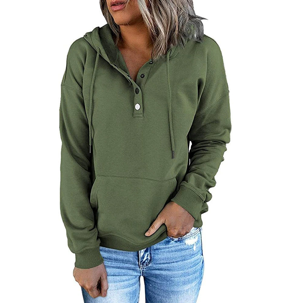 KAITLYN | Women´s relaxed hoodie with buttons