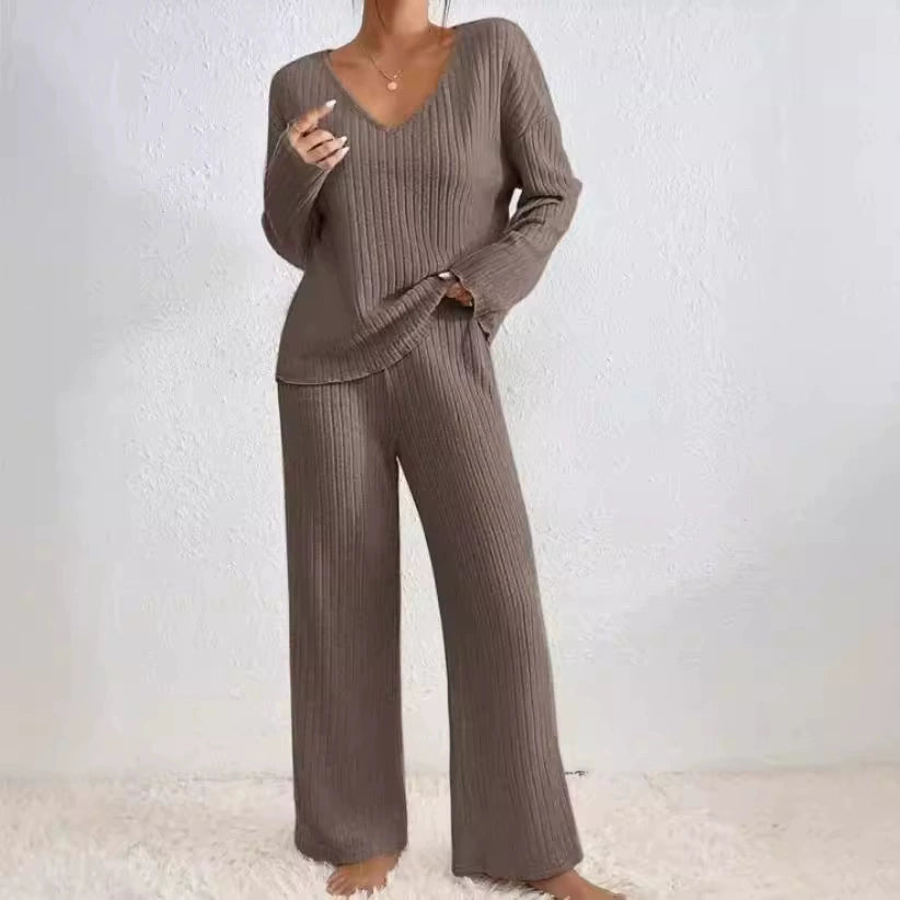 CHLOE | Cozy V-neck loose set