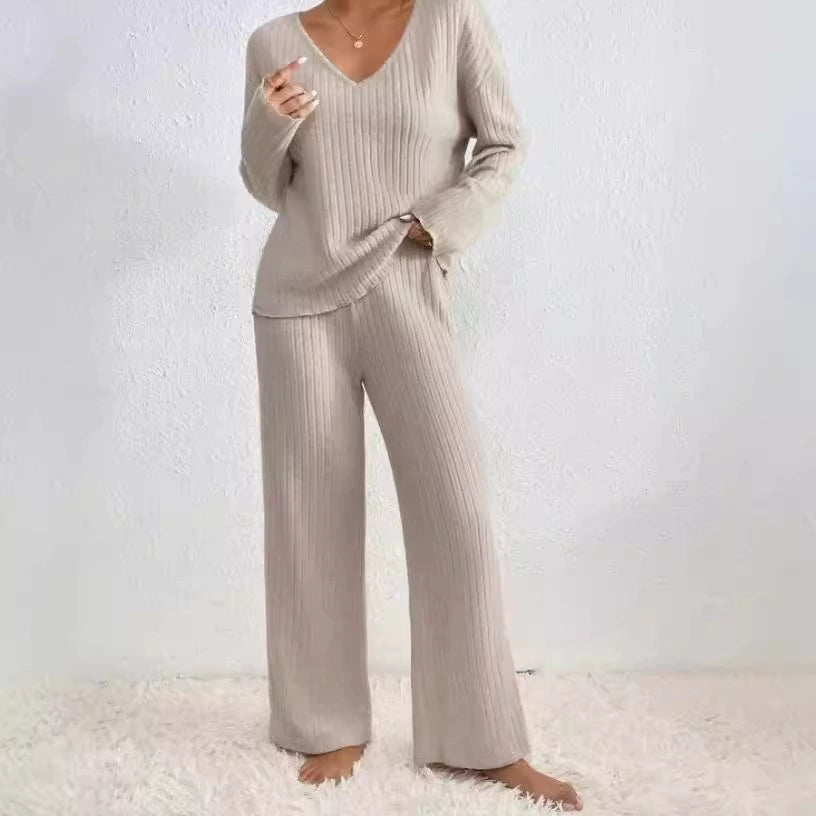 CHLOE | Cozy V-neck loose set