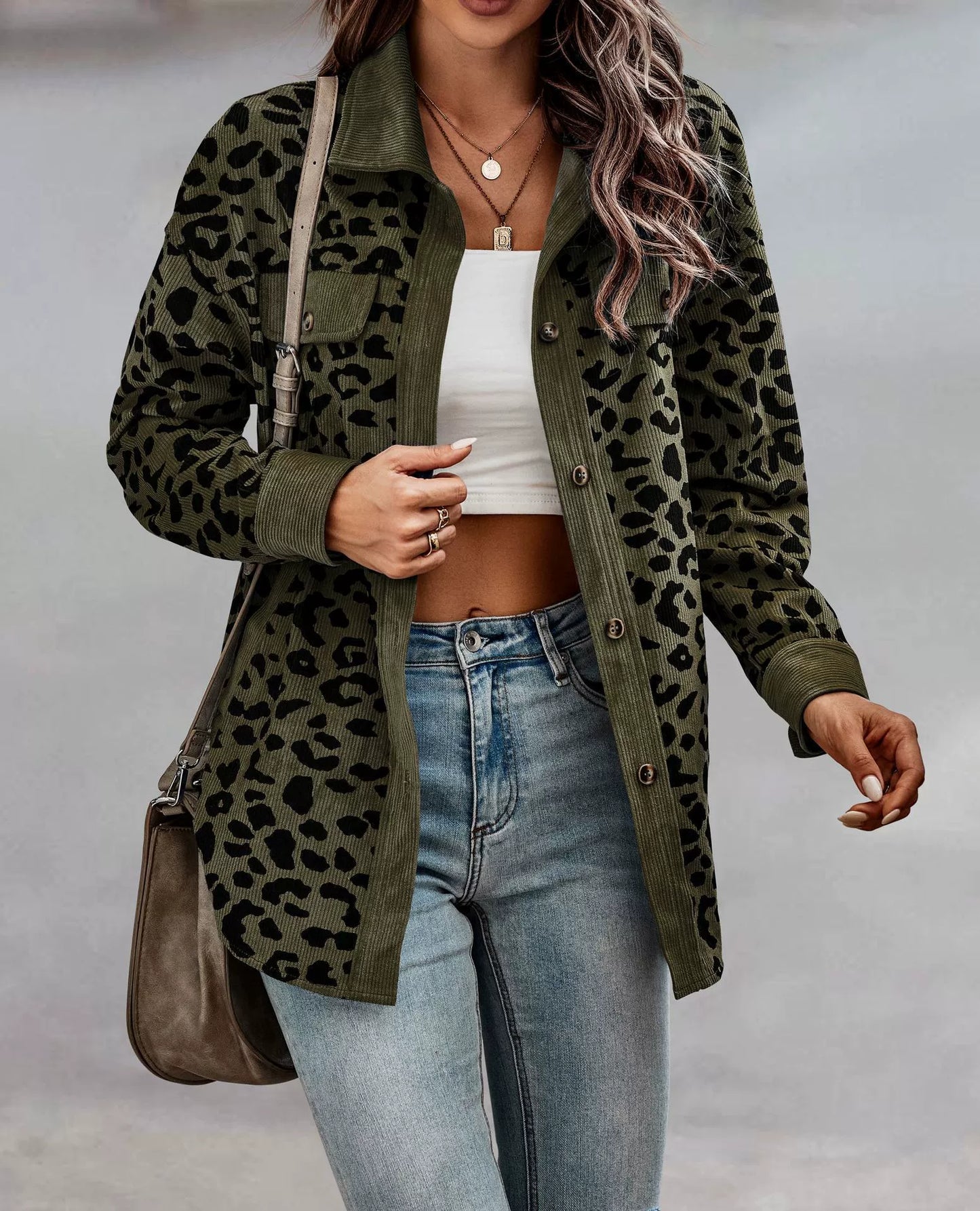 MILLE | Leopard print jacket with buttons