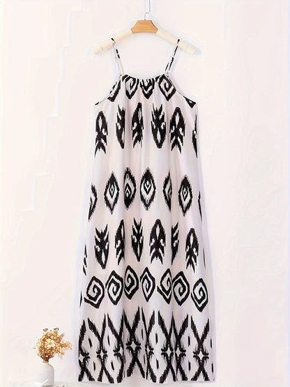 CLARA | Sleeveless printed dress