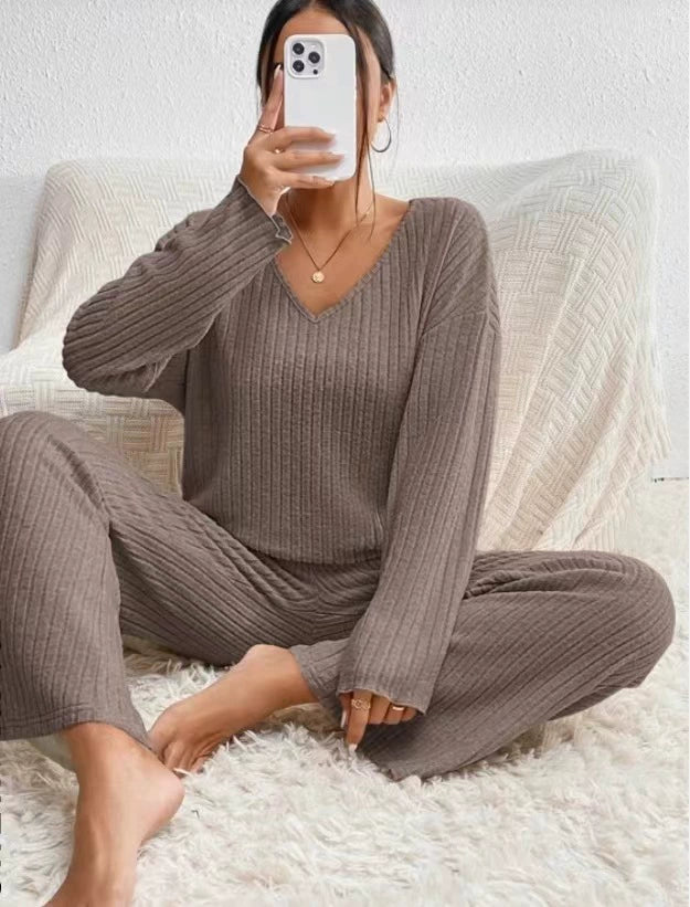 CHLOE | Cozy V-neck loose set