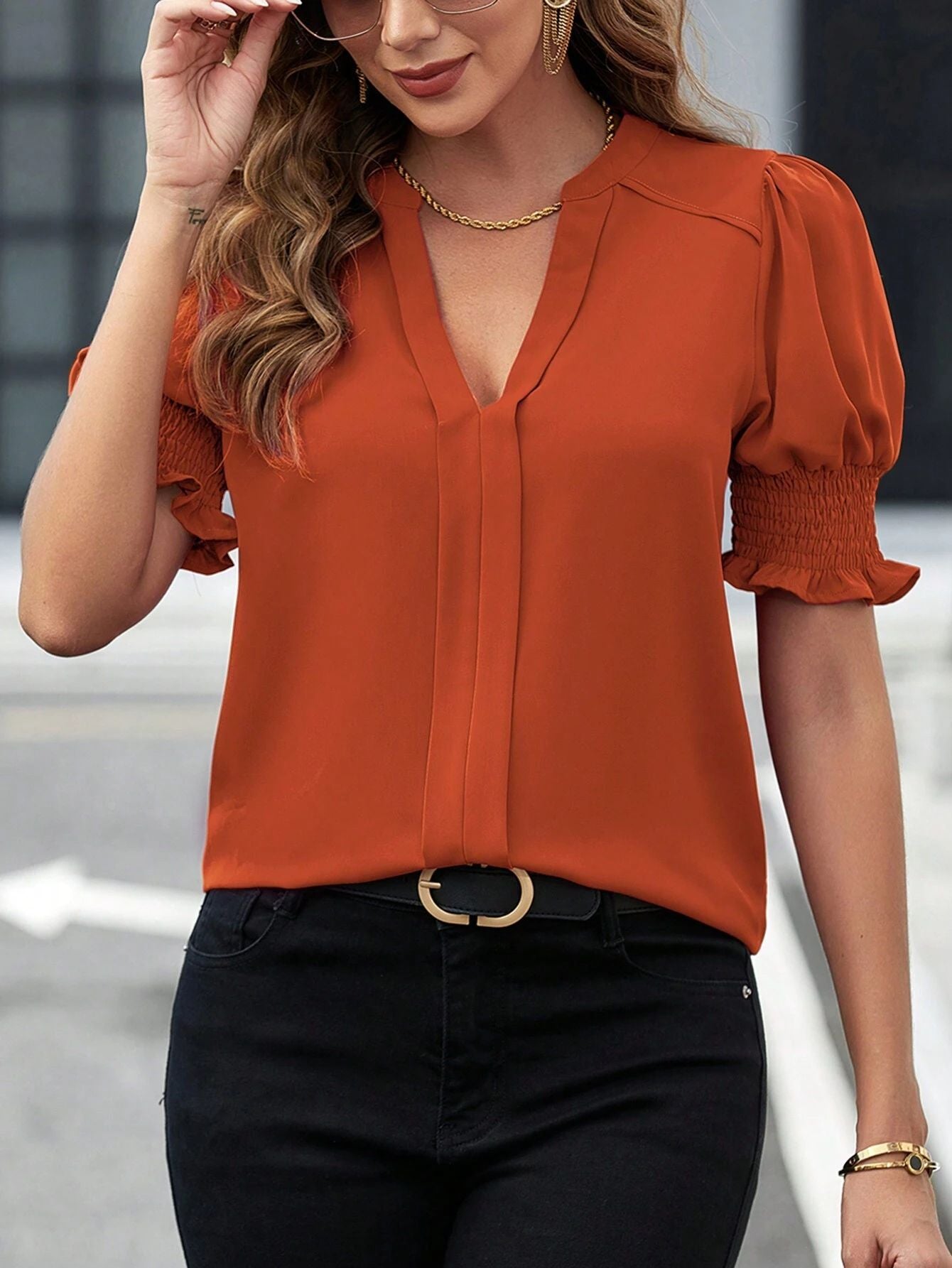 GRACE | Women´s v-neck elegant blouse