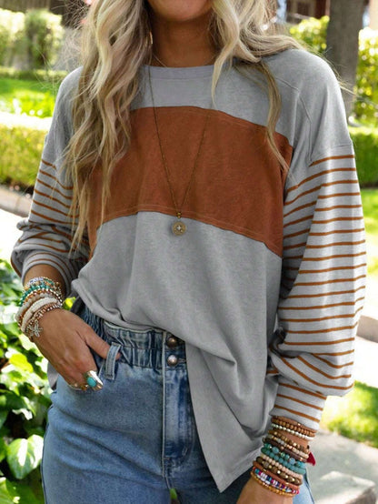 AUTUMN | Women´s sweatshirt with striped arms