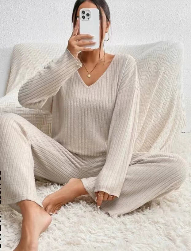 CHLOE | Cozy V-neck loose set