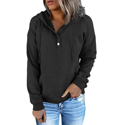KAITLYN | Women´s relaxed hoodie with buttons